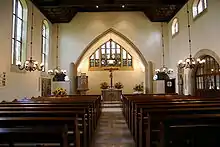 Innenansicht der Evangelischen Georgskirche zu Massenbach, 1912–1913