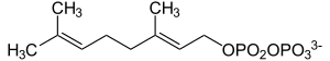 Strukturformel von Geranylpyrophosphat