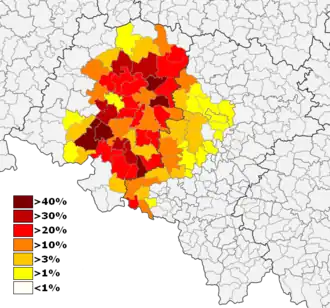 Angaben zur deutschen Nationalität in Polen 2002