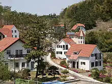 Teilansicht des Dorfes