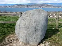 Gedenkstein zur Gesamtmelioration Murten-Altavilla, 1990–2007