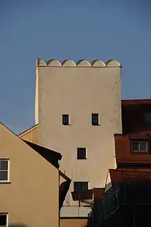 Zanthaus West-Turm (von Süden), Gesandtenstraße, Regensburg