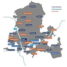 Geschäftsgebiet der VR Bank Main-Kinzig-Büdingen eG