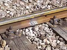 Geschweißter Schienenstoß