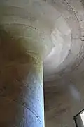 Das Gewölbe der Spindeltreppe Vis de St.Gilles