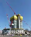 Baustand Februar 2016 - 23 Etagen, 70&nbsp;m