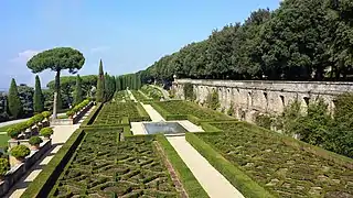 Belvedere-Garten in den Gärten der Villa Barberini
