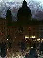 Wittelsbachplatz nachts (1892)