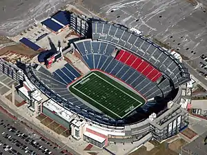 Das Gillette Stadium in Foxborough (Februar 2007)