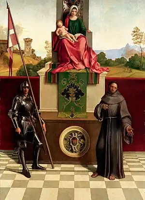 Madonna mit Kind zwischen hl. Franziskus und Nicasius (Giorgione)