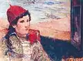 Paul Gauguin: Femme devant une fenêtre ouverte, dite la Fiancée, 1888