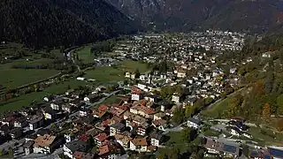 Das obere Val Rendena mit Giustino, Pinzolo und Carisolo