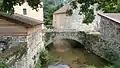 Brücke über einen Arm des Cousins