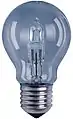 Halogen-Xenon-Lampe mit E27-Sockel, 42 W – blauer Kolben mit Tageslichtkorrekturfilter