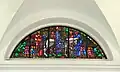 Kirchenfenster der Kirche S. Giorgio bei Borgonovo (1935), wo Giacometti begraben ist