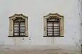 Spätgotische Vorhangbogenfenster (um 1480/85) am Ostflügel Hinterglauchaus