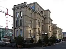 Ehemaliges Verwaltungsgebäude der MFO beim Bahnhof Oerlikon (heute Restaurant Perron 9 und  Bistro Gleis 9)