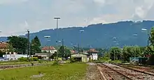 Gleisanlagen des Bahnhofs Lindau-Reutin im Jahr 2012