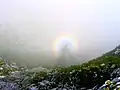 Glorie im Gipfelbereich der Thaurer Jochspitze