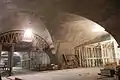 Tunnelgewölbe für Nothaltebucht und Abluftzentrale
