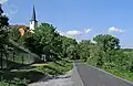 Gochsen, Kochertal-Radweg und Kirche