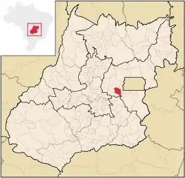Lage von Alexânia im Bundesstaat Goiás