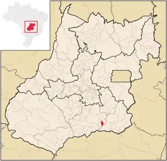 Lage von Marzagão in Goiás