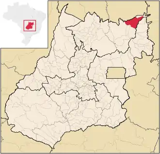 Lage von Monte Alegre de Goiás