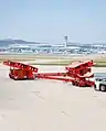 Goldhofer ARTS bei einer Feuerwehrübung am Flughafen