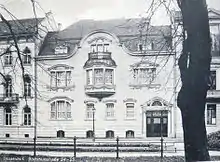 Goltsteinstraße Nr. 24 und 25, Postkarte um 1920