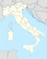 Lage innerhalb Italiens