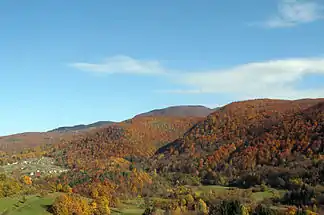 Höhenzug von slowenischer Seite