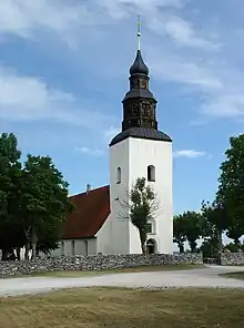 Mittelalterliche Kirche von Fårö; durch Umbauten im 18./19. Jh. stark verändert