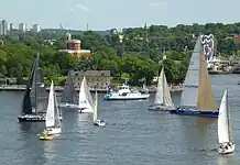Start von Gotland Runt in Stockholm, 2012.