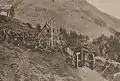 Festungsbatterie II/9 beim Geschütztransport, 1916