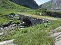 Saumwegbrücke vor der Gotthardpasshöhe