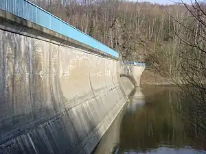 Staumauer der Vorsperre
