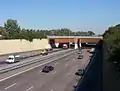 Gouwe-aquaduct aus Fahrtrichtung Den Haag