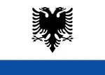 5:7 Dienstflagge Albaniens zu See