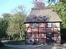 Grützmühle, stand bis 1962 in Hummelsbüttel, heute im Museumsdorf Hamburg-Volksdorf