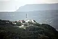 Blick von Gračišće auf Pićan