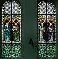 Fenster mit Matthäus, Markus, Lukas und Johannes