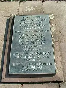 Grabplatte von Ludwig III. in Lorsch