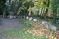 Aufstellung historischer Grabsteine