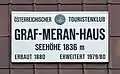 Neues Hüttenschild