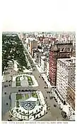 Blick auf den Platz um 1920