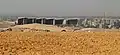 Blick vom Giza-Plateau auf die Baustelle