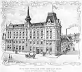 Um 1900, nur der Trakt an der Grenzgasse fertiggestellt