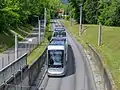 Variobahn 209 in der Grazer Straße.