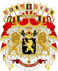 Wappenmantel im Großen Belgischen Staatswappen